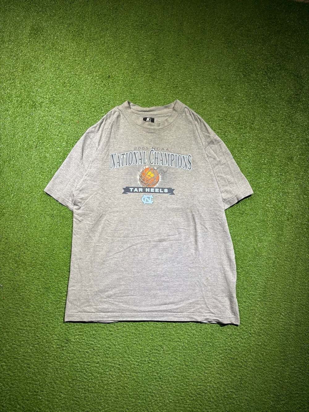 Vintage Starter 2005 NCAA North Carolina Tar Heels National Champions T-Shirt